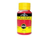 Akrylfarge Galeria 500ml mørkerød